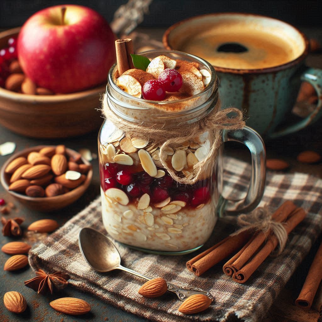 Apple Cranberry Overnight Oats